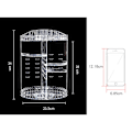 Miniatyrbillede 2 af 6: Roterende Makeup Organizer 360 Grader Justerbar