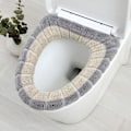 Miniatyrbillede 5 af 5: Blødt, tykkere, varmere, strækbart og vaskbart toiletbetræk til badeværelset