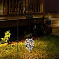 Miniatyrbillede 5 af 5: Hængende solcellelys LED solcellehavemetallampe