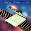 Miniatyrbild 8 av 8: Strängskrubber Greppbrädesrengörare Skydd för Gitarr Bas Banjo Mandolin Ukulele