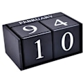 Miniatyrbild 7 av 7: Trä skrivbord block kalender - evig block månad datum display