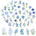 Miniatyrbilde 1 av 7: 100 stk selvklebende blomsterplante klistremerker, blomsterstil papir klistremerker med 50 mønstre, papir klistremerker for utklippsbok, gjør DIY, notatbok,