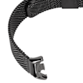 Miniatyrbild 5 av 8: Justerbart ersättningsarmband för klocka, andningsbart fällbart spänne, snabbkoppling, armband i rostfritt stål för Mi Band 8, svart