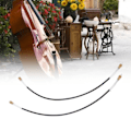 Miniatyrbillede 1 af 8: 2 stk. Cello Halerope Halekord Nylon Instrument Tilbehør Udskiftningssæt Kit Sort