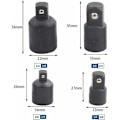 Pikkukuva 2 / 4: 4-osainen hylsysovitin, jatko- ja supistusvaihdeadapteri, hylsyille ja 1/2\" 3/8\" 1/4\" työkaluvinkkeille