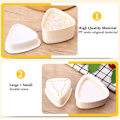 Miniatyrbild 4 av 8: Onigiri-form triangel, 2 stycken risbollsformar, triangel