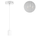 Miniatyrbilde 2 av 7: Metall lampeoppheng, E27 lampesokler med kabel, ledningspendel