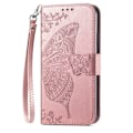 Miniatyrbillede 1 af 5: PU Læder Stativ Kortholder Strap Flip Cover til iPhone 14