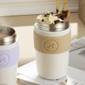 Miniatyrbilde 4 av 5: 400 ml rustfritt stål krus med lokk, egnet for studenter og kontorarbeidere, rustfritt stål sportsflaske.