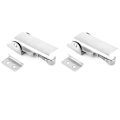 Miniatyrbillede 2 af 2: 2 stk. Hasp Latch Galvaniseret Jern Skjult Justerbar Toggle Latch Klemme til Sugningsføder