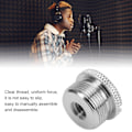 Miniatyrbilde 7 av 8: 1/4 hunn til 5/8 hann skrue adapter overflate anodisering behandling Durbale Mic tråd adapterSilver F14A