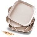 Pikkukuva 1 / 5: 4 x 15 cm:n neliönmuotoiset vehnänolkipalat, rikkoutumattomat ja