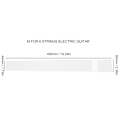 Miniatyrbilde 6 av 8: Gitar Fingerboard Støvbeskyttelse Universal Beskyttelse Støvfritt Plate PE Instrument Tilbehør M for Elektriske Gitarer