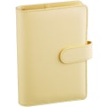Miniatyrbild 1 av 7: A6 PU Läder Notebook Pärm Återfyllbar 6 Ring Pärm för A6 Yellow
