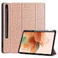 Miniatyrbillede 1 af 5: Etui kompatibel med Samsung Galaxy Tab S7 FE 12.4 5G/ S8+ Plus 5G 2022/ S7+ Plus 12.4 - Ultra tyndt med standfunktion Slankt PU-læder Passer