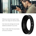 Miniatyrbillede 8 af 8: Objektivhætten forhindrer interferenslys, beskyttelse mod skader, bærbar til Nikon NIKKOR Z DX 16 til 50 mm F 3,5 til 6,3 VR