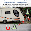 Miniatyrbild 2 av 5: Magnetisk T-formad vattenpass, 2-pack litet smidigt husbilsvattenpass