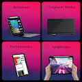 Miniatyrbild 4 av 6: Tangentbord för nya iPad Pro 12.9 2021/2020/2018, QWERTY bakgrundsbelyst trådlöst Bluetooth-tangentbordsfodral för iPad pro 12.9 tum 5:e/4:e generationen/3:e generationen
