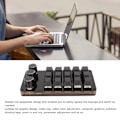 Miniatyrbilde 3 av 8: Mini tilpasset tastatur 15 taster 3 knotter programmerbar blå bryter Hot Swappable programmering makro tastatur for dataspill