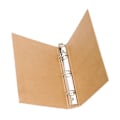Miniatyrbillede 5 af 5: 3 Ring Binder Folio 8.3x11.0in Retro Kraft Papir Stil Stærk Kobber Filmappe til Dokumenter Papirer Bøger