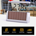 Miniatyrbild 2 av 5: Solcellsakvarietermometer Digital Transparent LCD-skärm Hög noggrannhet Solcells termometer för fiskbehållare