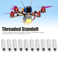 Miniatyrbild 4 av 8: 10 st Avståndshållare i Aluminiumlegering, gängad rund kolonn, distans för Quadcopter DIY-modell M4x0.7mm22mm