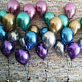 Miniatyrbillede 5 af 5: Chrome Metallic Balloner 50 stk. 12 tommer Tykke Latexballoner