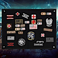 Miniatyrbillede 2 af 5: Militær Taktisk Patch Panel Med Morale Patch Panel (60 X45Cm), Sort Morale Panel Display Patch