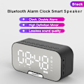 Miniatyrbild 5 av 5: Trådlös Bluetooth-högtalare spegelklocka mini väckarklocka