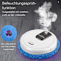 Pikkukuva 3 / 5: Robot-pölynimuri pyyhkimistoiminnolla 3 in 1, imurirobotti, 1500Pa imutehoinen robottipölynimuri, itse latautuva, WiFi, 60