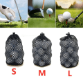 Miniatyrbilde 2 av 6: Nylon Mesh Net Bag Golf Tennis Balls Bære Snøring Oppbevaring