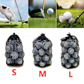 Miniatyrbillede 2 af 6: Nylon Mesh Net Bag Golf Tennis Balls Carrying Drawstring Storage