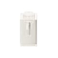 Miniatyrbilde 7 av 8: 100 stk RJ45 CAT6e Pass Through-kontakter Ren kobber Skjermet Plug and Play 8P8C Ethernet-kabel Krympeender Sølvbelagt