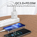 Miniatyrbild 2 av 5: USB-C Snabbladdare Snabbadapter Plug Reseadapter Konverter