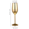Miniatyrbilde 2 av 5: Champagne-fløyter, sett med 2, rustfritt stål, knusesikkert