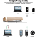 Miniatyrbillede 4 af 8: USB trådløs Bluetooth minihøjttaler med ur