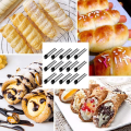 Miniatyrbillede 5 af 5: Cannoli-rør, rustfrit stål cannoli-form non-stick dansk wienerbrødsform croissant-skal cannoli