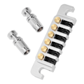 Miniatyrbild 8 av 8: Gitarrstall Svansstycke Vändbart Wrap Around Sadelstall Stop Tailpiece för LP EPI Stil Elgitarrer Silver