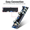 Miniatyrbillede 8 af 8: DC 12V 120W PSU Computer PC Strømforsyning Modul med 24Pin ATX/ DC Indgangskabel Holdbar