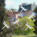 Miniatyrbild 1 av 7: Sländantikollisionsdekaler för fönster, glasvarningsdekaler i prismaform för att förhindra fågelkollisioner