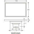 Miniatyrbild 2 av 5: Inbyggd Osynlig Design Avlopp, Solid Mässingskonstruktion Med Bra Anti-Korrosion För Hög Förskjutning Och Snabb Dränering I Kök, Badrum Och
