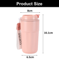 Miniatyrbilde 2 av 5: 400 ml isolert rustfritt stål glass, kaffeglass, dobbelt vakuum reise kaffekopp, pulverlakkert glass.