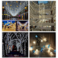 Miniatyrbild 3 av 5: Solar String Lights, 65,6 fot 200 LED 8 Patterns, Christmas Str blue