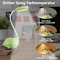 Miniatyrbilde 4 av 8: LED Dinosaur Bordlampe USB Oppladbar Dimbar Sengelampe - Rosa