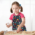 Miniatyrbild 5 av 5: Barnförkläde för flickor pojkar småbarn konst smock tillbehör matlagning