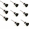 Pikkukuva 1 / 5: Musta 9 kpl 12V 1W Mini LED -kohdevalaisin upotetut kohdevalot keittiön portaisiin kaappikäytävään DIY -valaistus lämmin valkoinen kylmä valkoinen esittelypieni katto