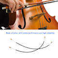 Miniatyrbillede 7 af 8: 2 stk. Cello Halerope Halekord Nylon Instrument Tilbehør Udskiftningssæt Kit Sort