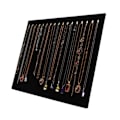 Miniatyrbild 2 av 8: 17 krokar halsband display stativ sammet halsband stativ örhänge