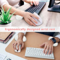 Miniatyrbillede 5 af 5: Ergonomisk silikone håndledsstøtte til mus, transparent håndledsstøtte,