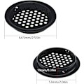 Miniatyrbillede 2 af 5: Rund ventilationsgitter 10 stk. Rund udvendig ventilationsgitter Ø 53 mm rustfrit stål sort ventilationsgitter hold luftstrøm til køkken